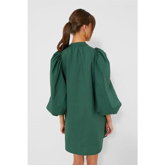 POMANDER PLACE Emerald Green Astrid Dress Size XS NWT Retail $128 Tuckernuck - Picture 2 of 7